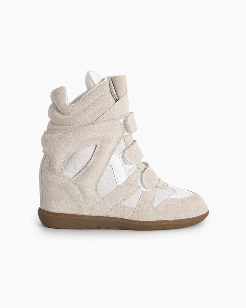 Bekett Suede and Leather High-Top Trainer