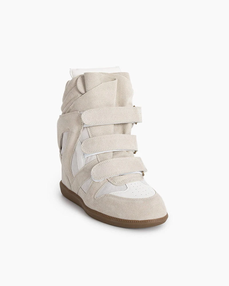 Bekett Suede and Leather High-Top Trainer