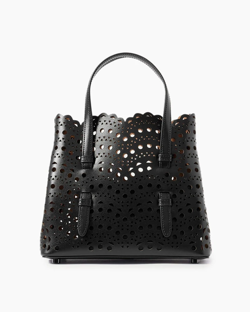 Everyday City Wave Cutout Leather Tote