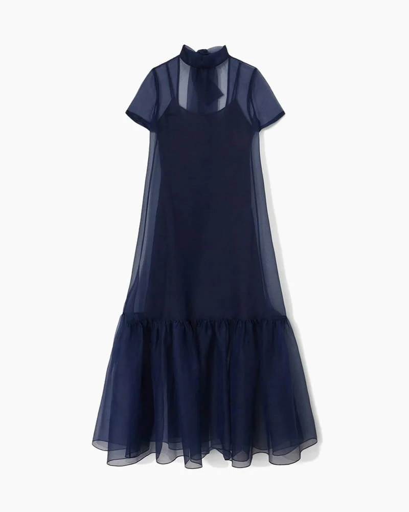 Evening Garden Sheer Layered Maxi Dress