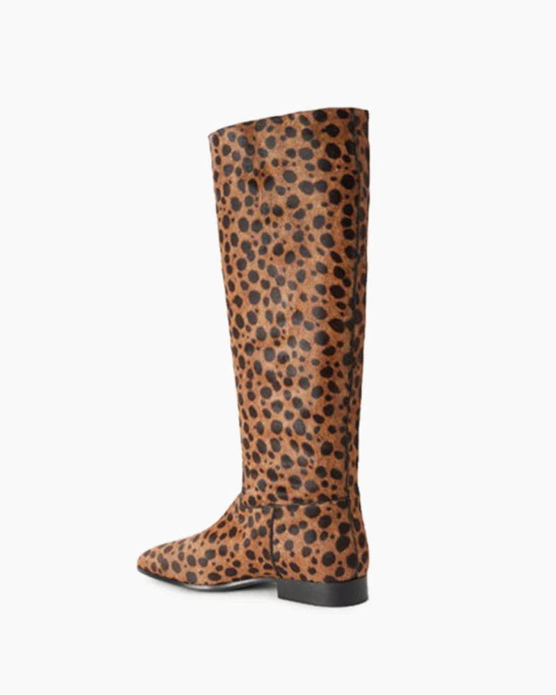 City Night Spotted Tall Riding Boots