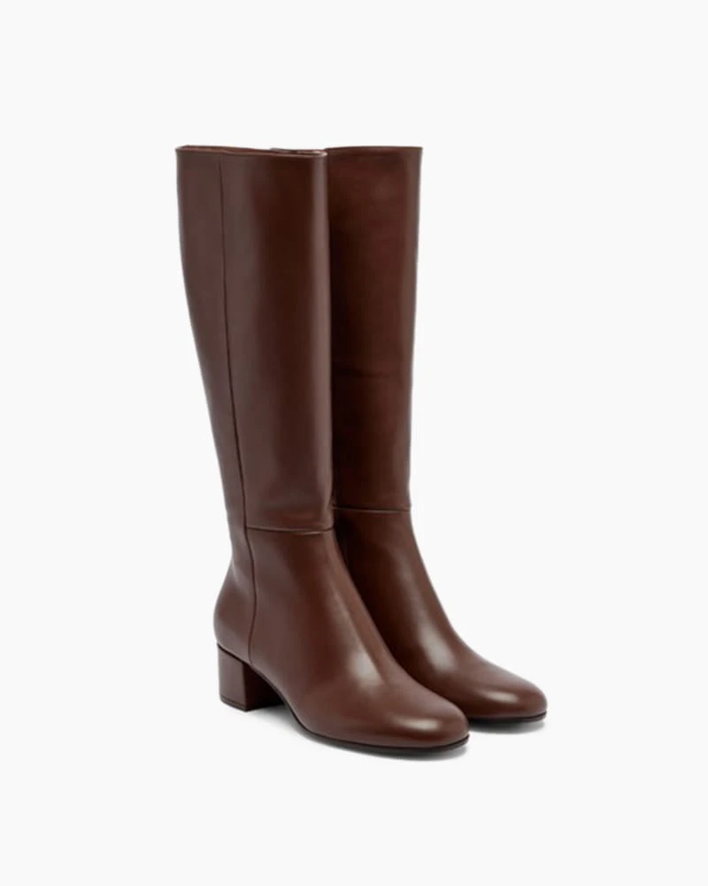 City Stroll Knee High Leather Fashion Boots