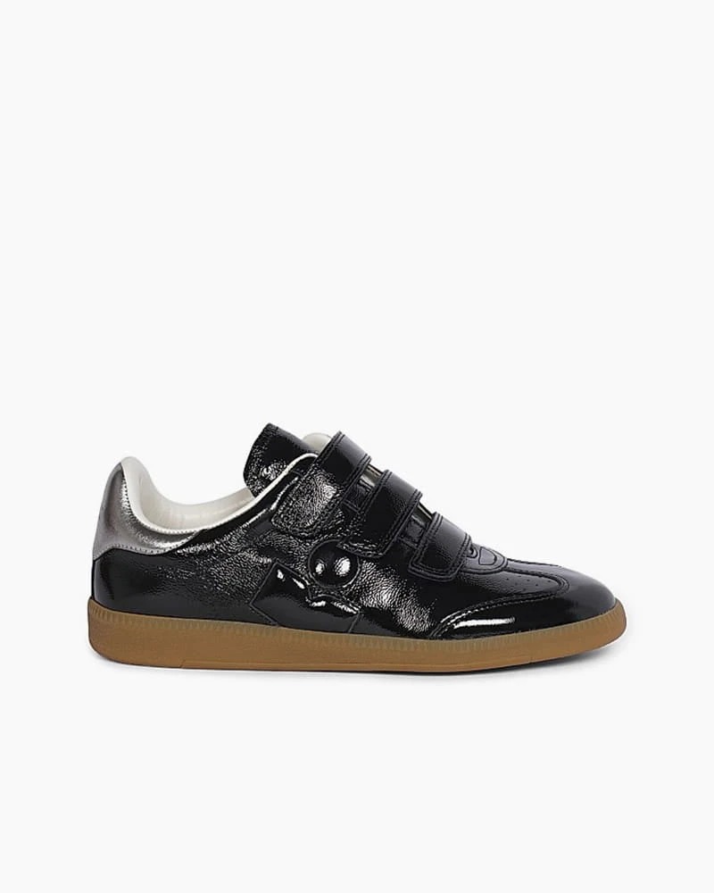 Urban Night Velcro Leather Casual Sneakers