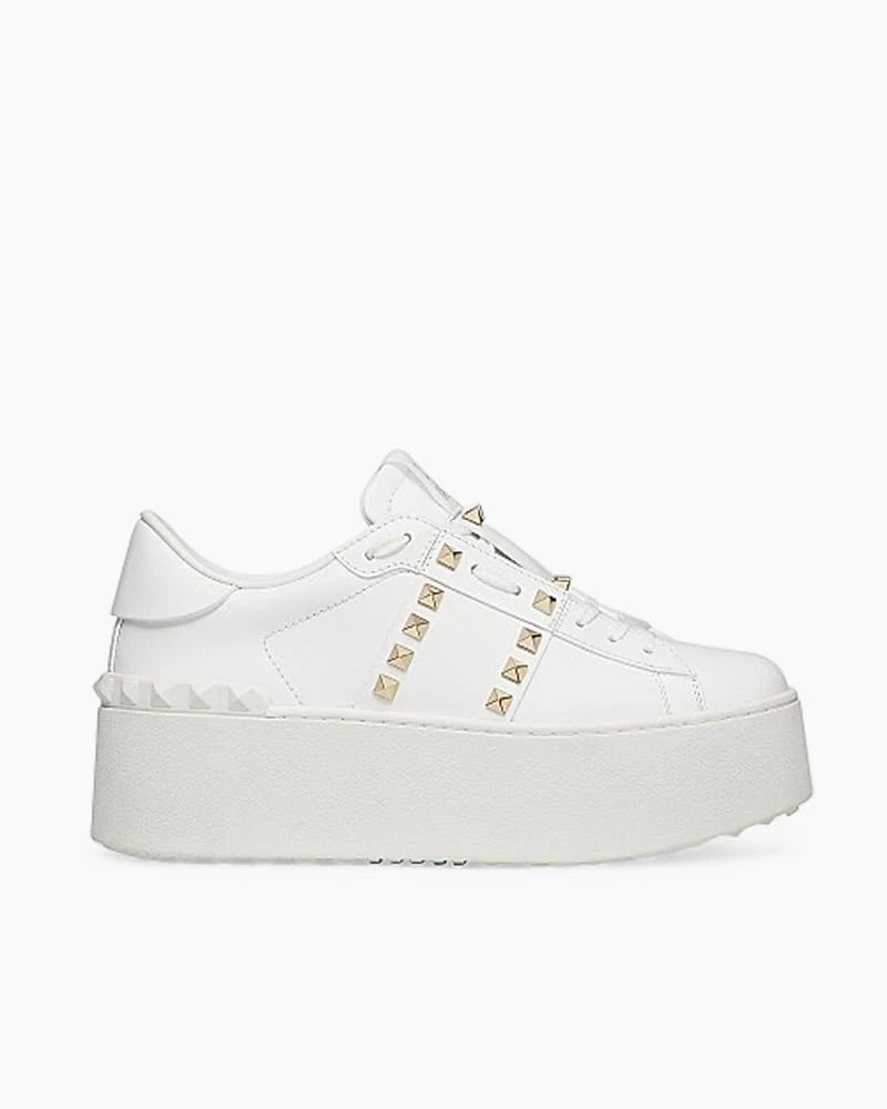 Chic Street Studded Platform Casual Sneakers