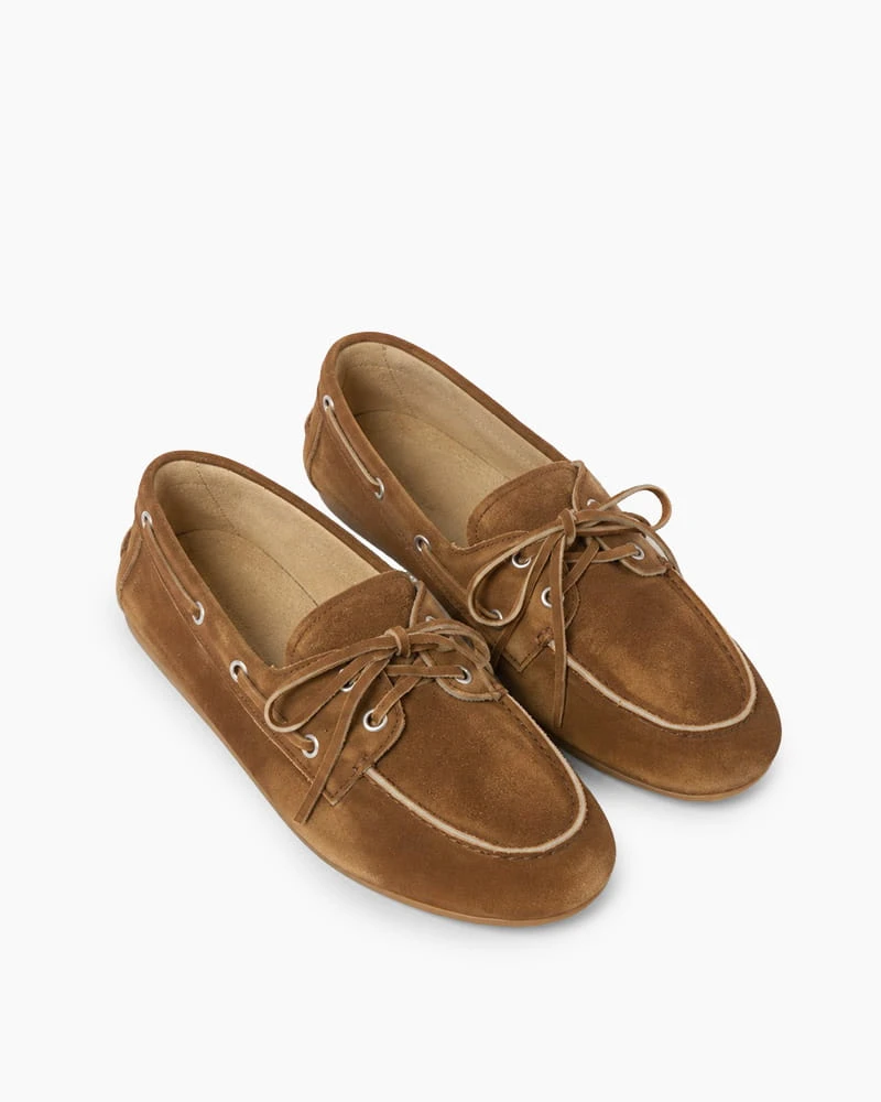 Weekend Harbor Suede Casual Deck Loafers