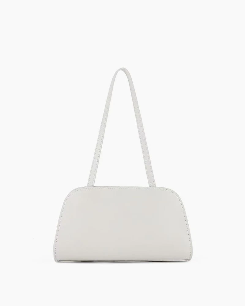 Evening Stroll Minimal Leather Shoulder Clutch