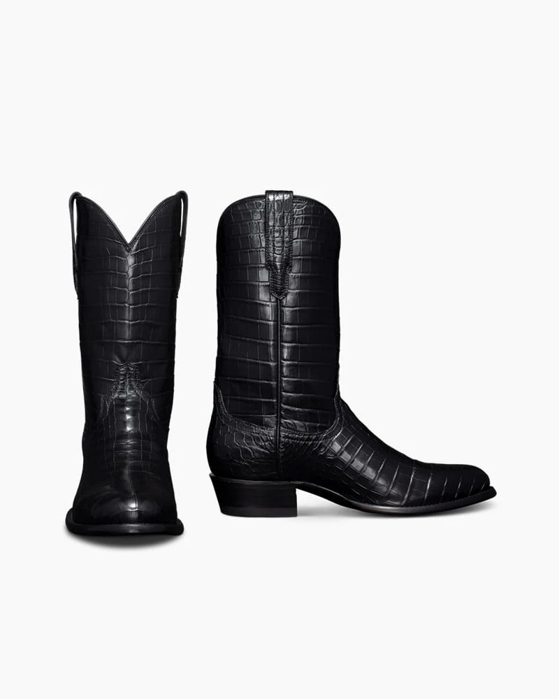 Men's Premium Crocodile Print Boot For Urban Outings