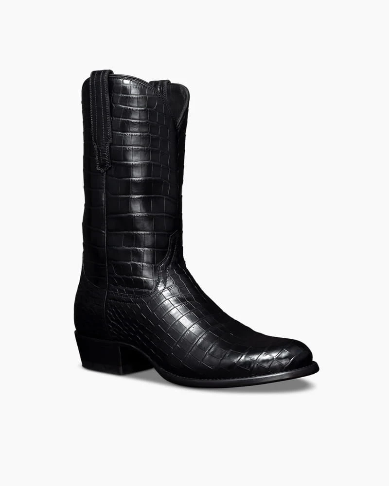 Men's Premium Crocodile Print Boot For Urban Outings