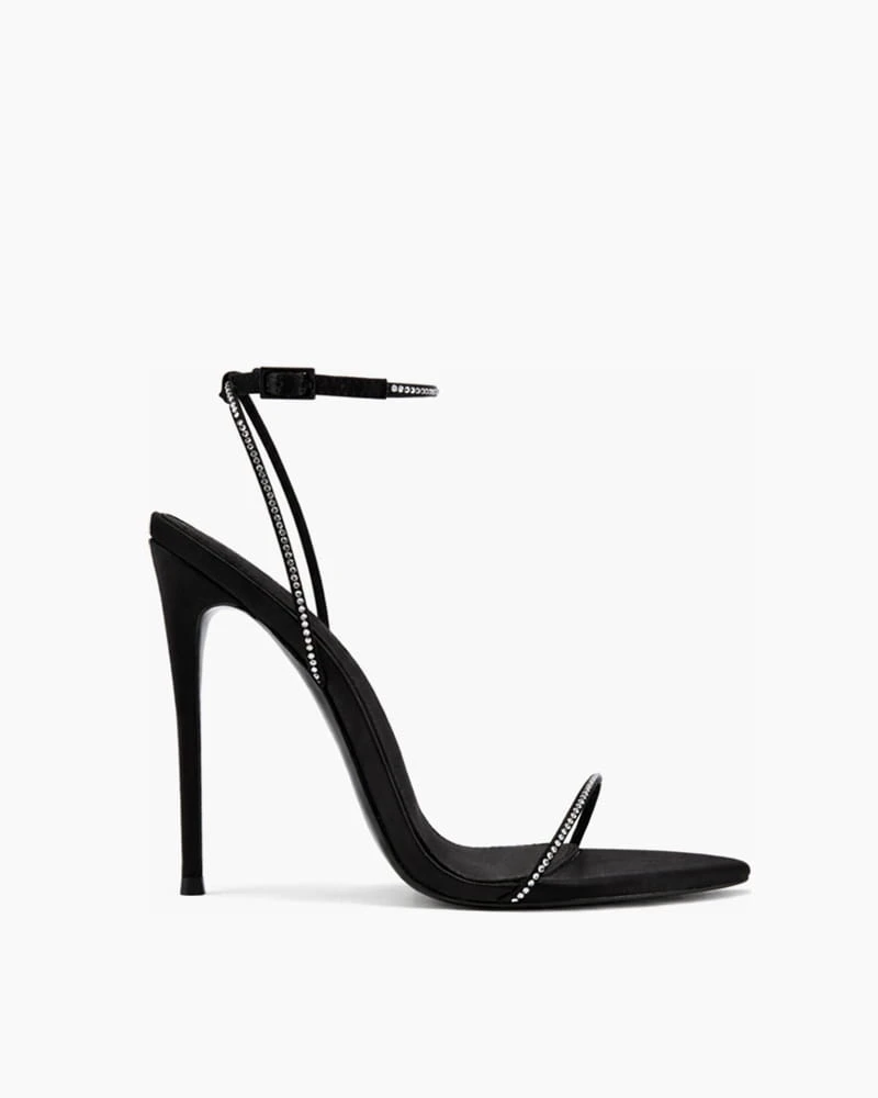 Evening Party Minimalist Stiletto Ankle Strap Sandals