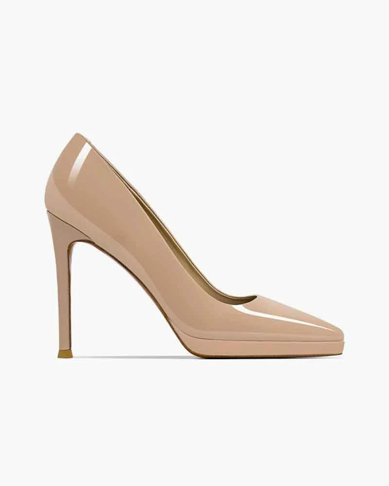 Sleek Patent Pointed-Toe Pumps for Daily and Evening Wear