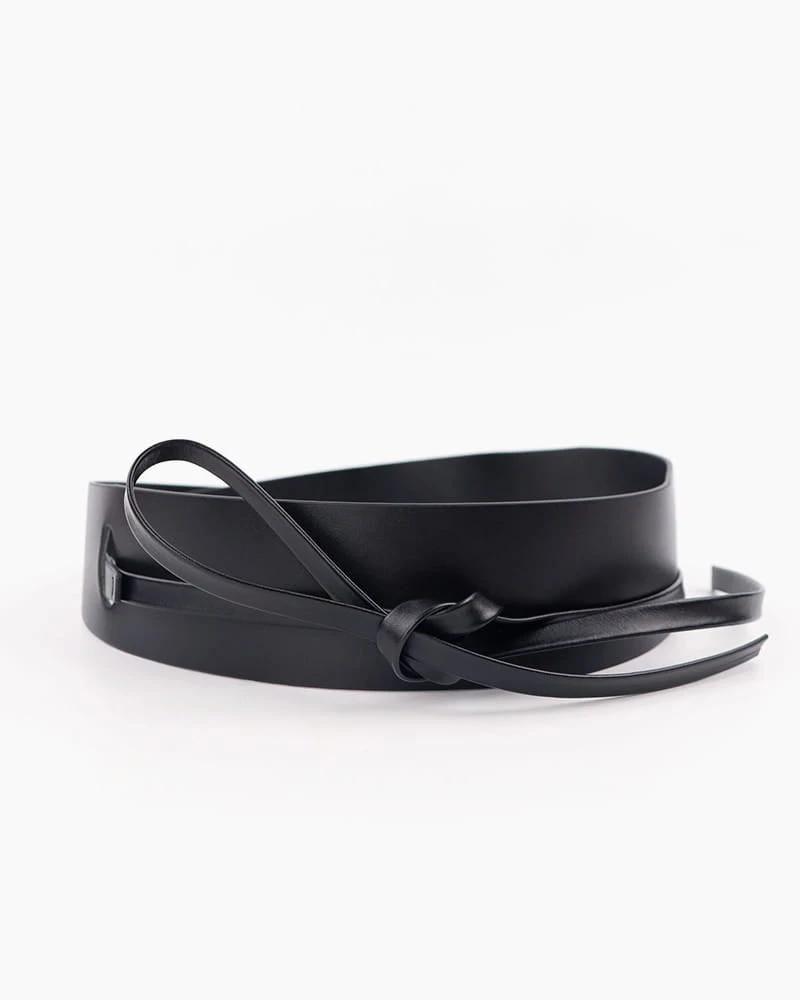 Everyday Chic Soft Leather Waist Obi Belt
