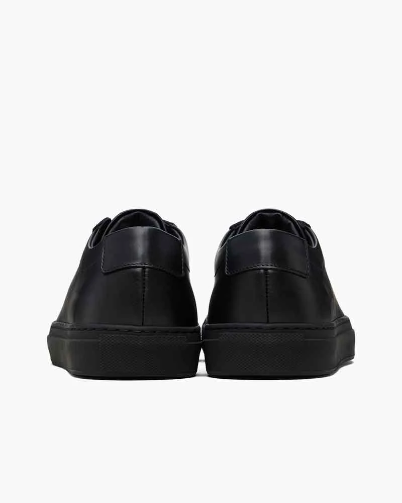 Women's Minimalist Black Calfskin Low Sneakers
