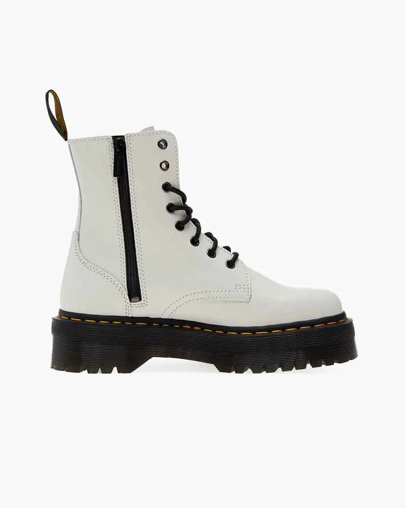Women’s Weekend City Walk White Leather Platform Boots