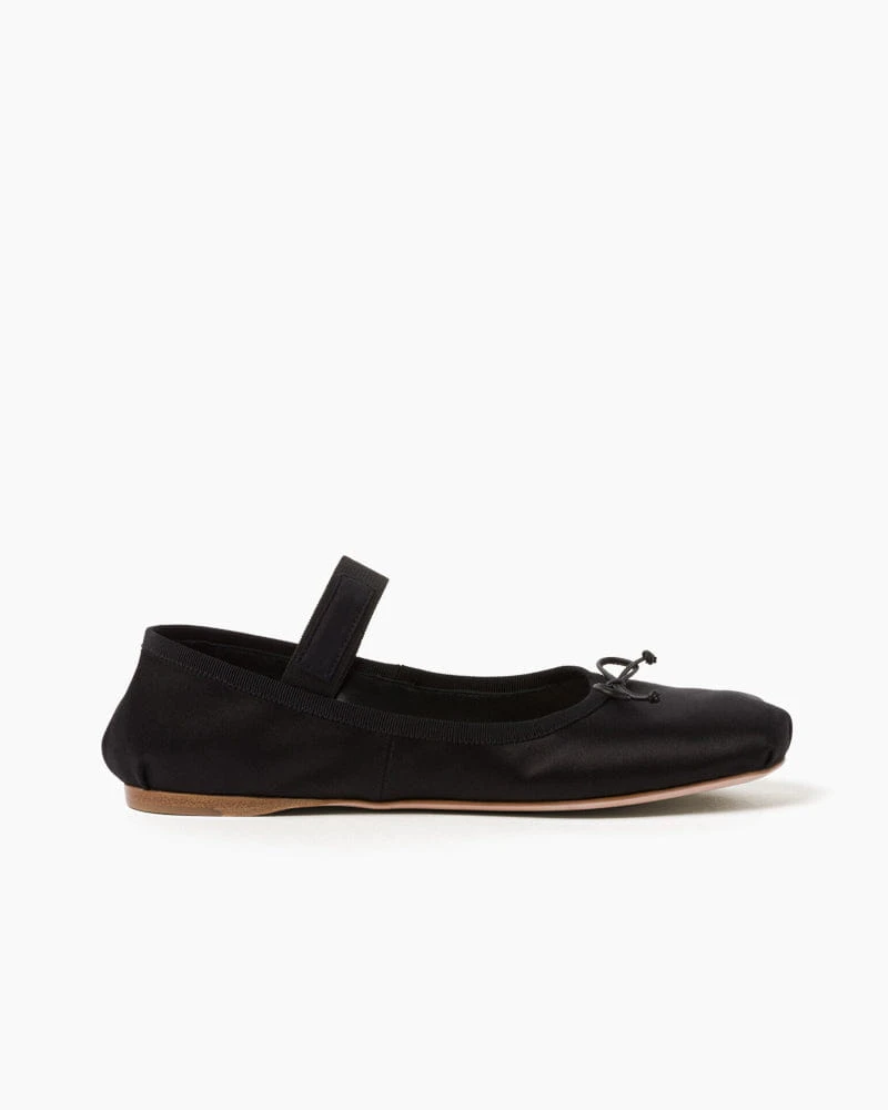 Women's Daily Commute Bow Satin Ballerinas
