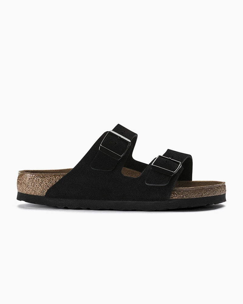 Women's Relaxed Social Suede Double Strap Slides