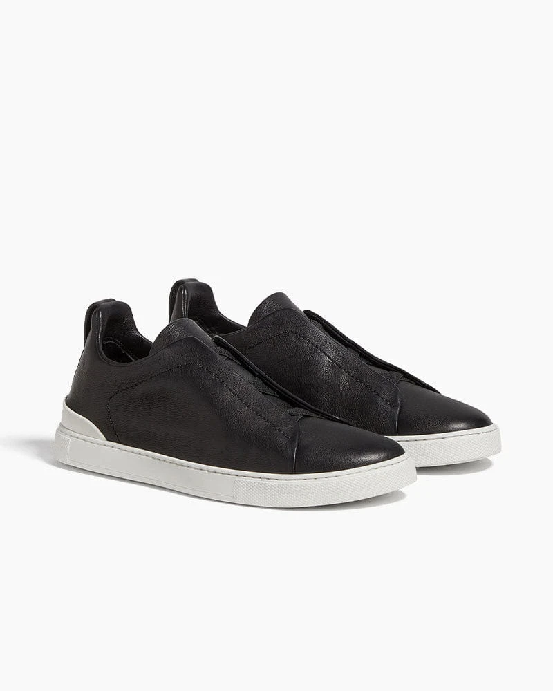 Men's First Class Travel Soft Leather Slip-On Sneakers