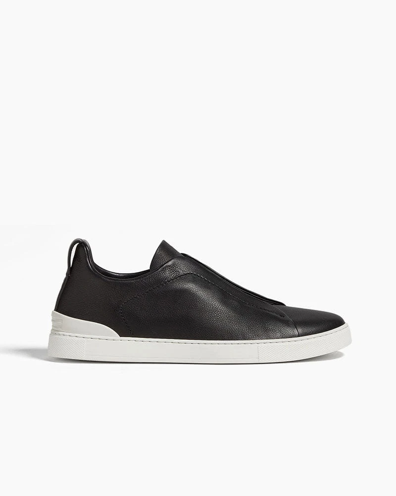 Men's First Class Travel Soft Leather Slip-On Sneakers