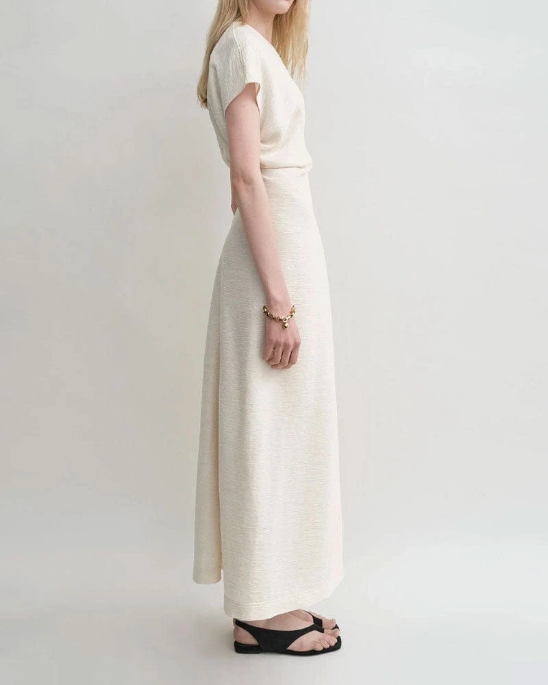Women's Crinkled Viscose Blend Maxi Dress