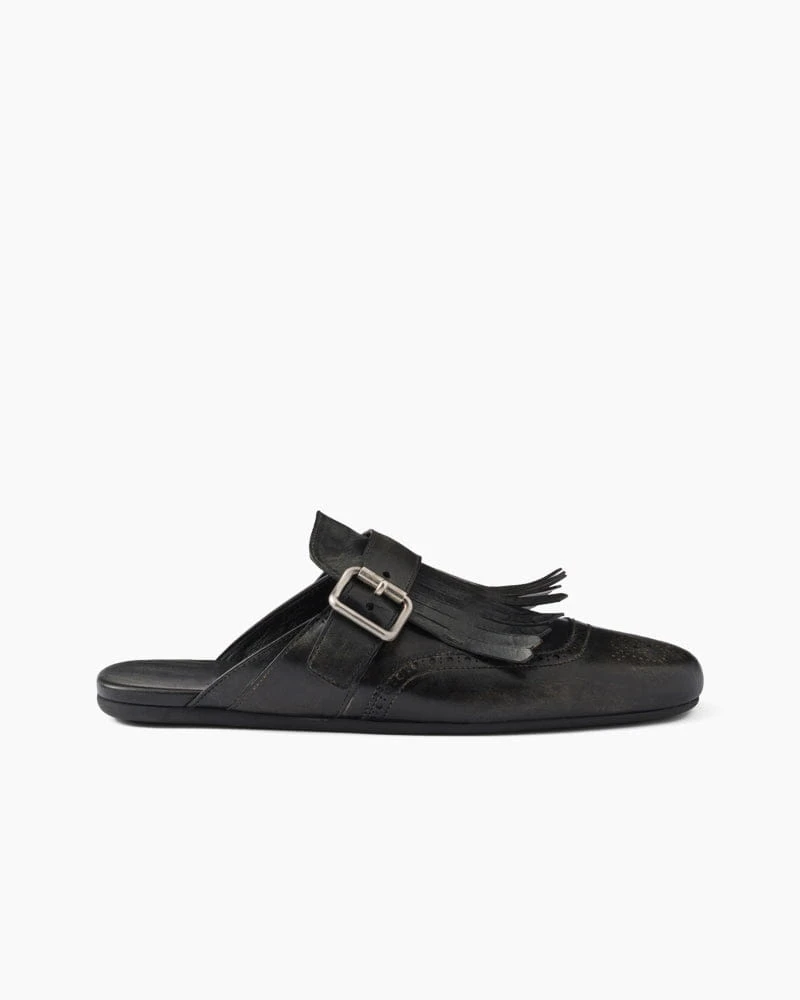 Women's Yeager Fringed Leather Mules