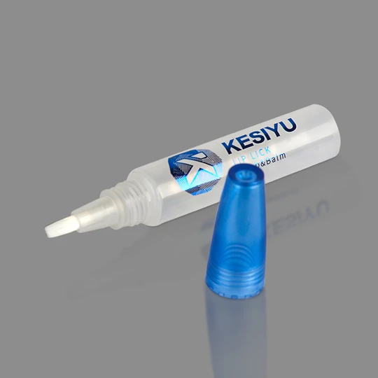 K160402-D16mm long flocking flat tip tube with screw-on cap 