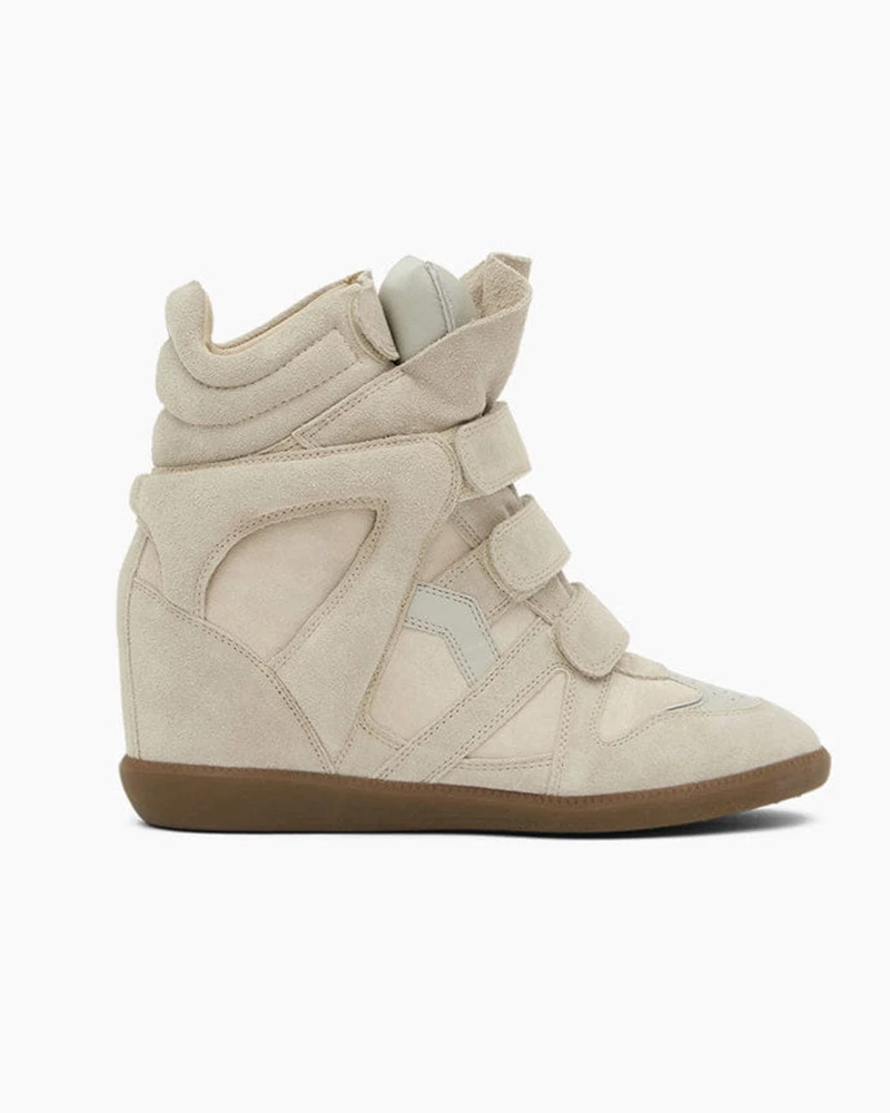 [S-Tier] Women's Creative Office Bekett Leather Wedge Sneakers