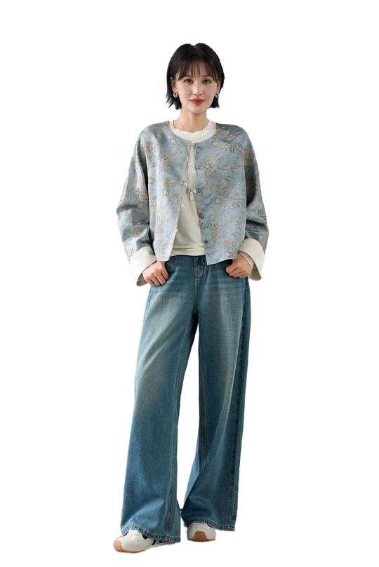 New Chinese Style Jacquard Coat