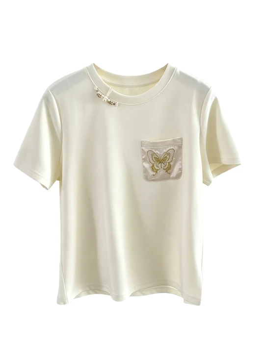 New Chineseb style short-sleeved top