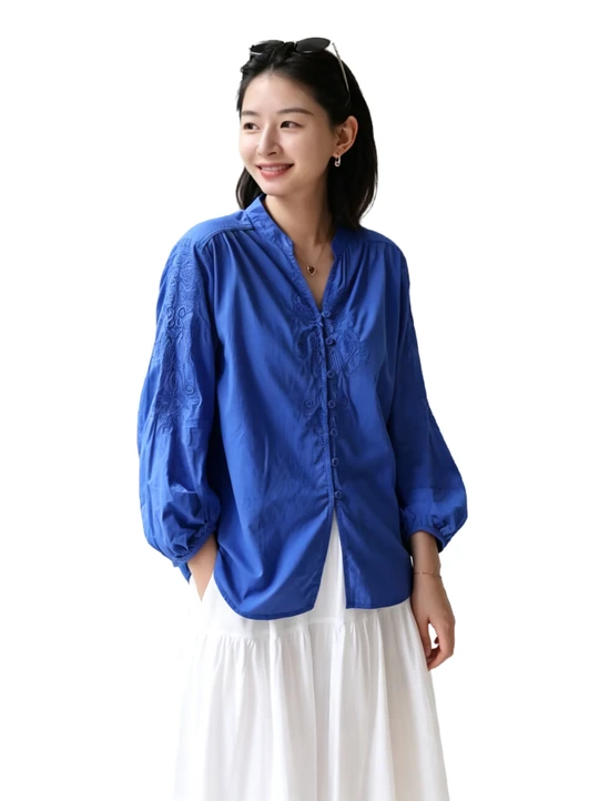 new chinese style long-sleeved shirt