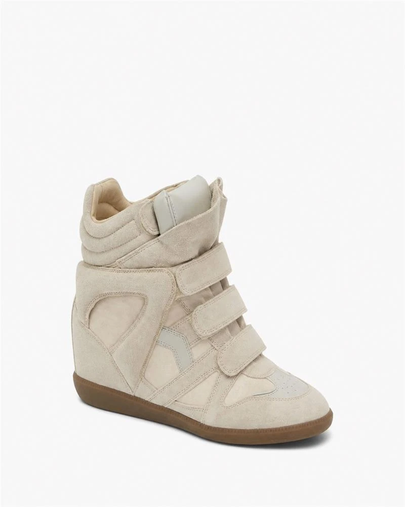 Bekett Suede and Leather High-Top Trainers