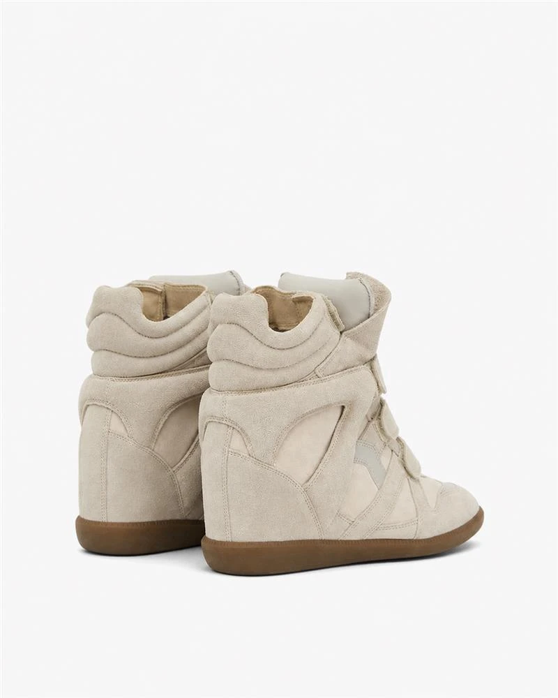 Bekett Suede and Leather High-Top Trainers
