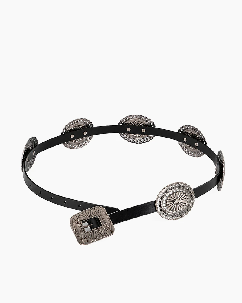 Lauren Decorative Buckles Belt