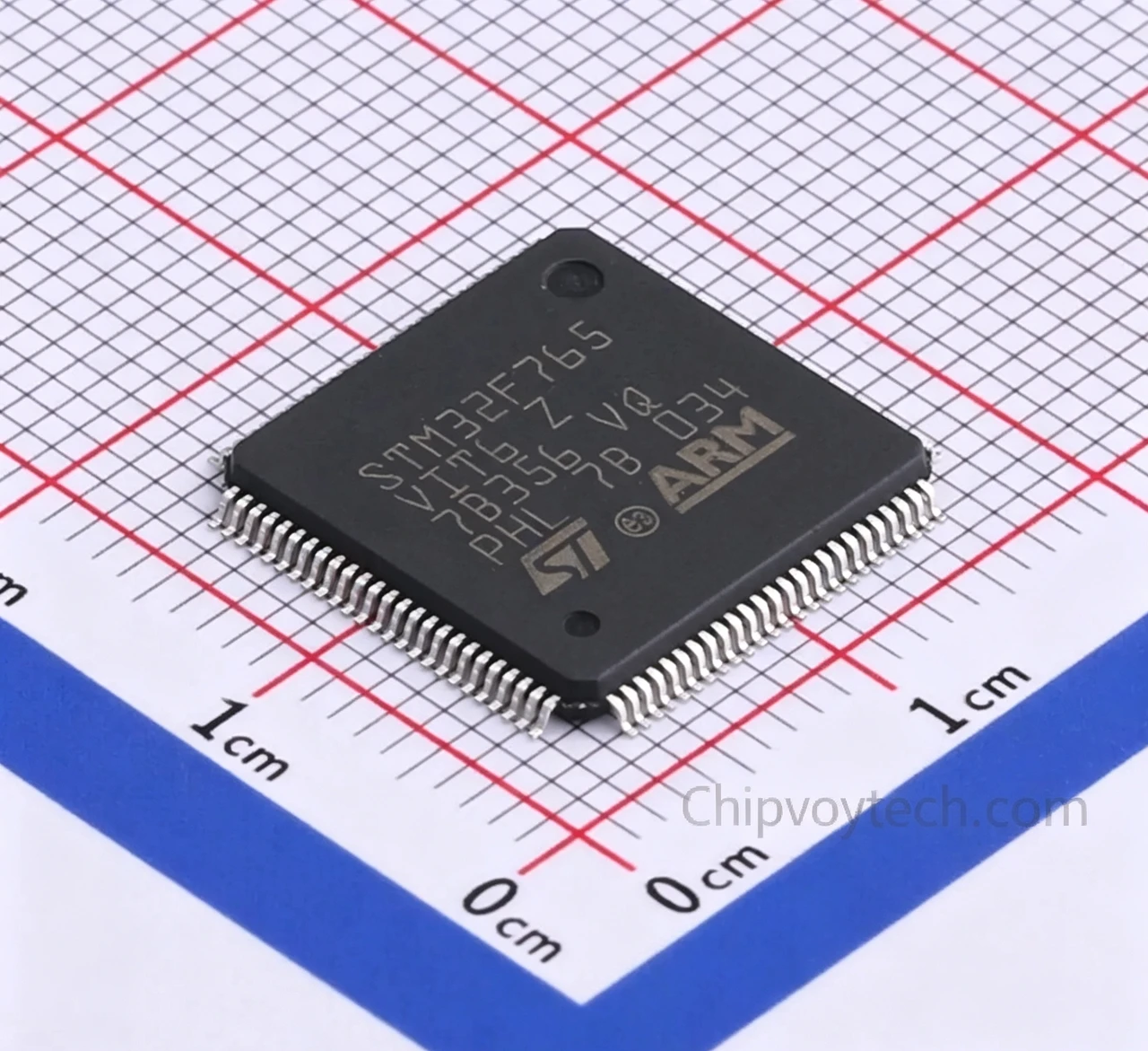 STM32F765VIT6 STMicroelectronics 32-bit Microcontroller IC Arm Cortex-M7 216MHz LQFP100 Embedded MCU