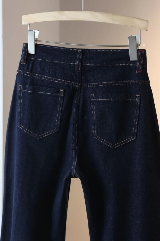 patchwork flared jeans
