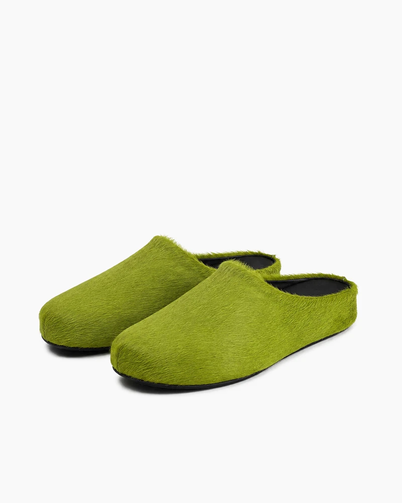 Designer Real Fur Slides Clogs Mules Flat Luxury Slippers (Women)