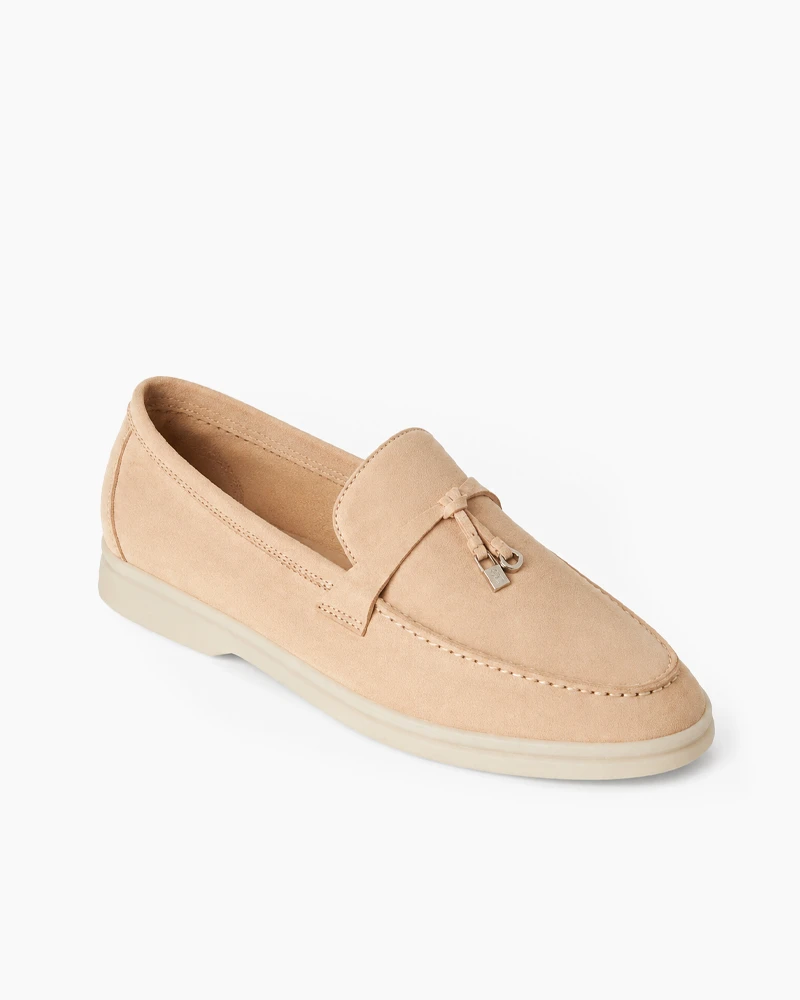 Suede Solid Color Flat Large Size Loafers