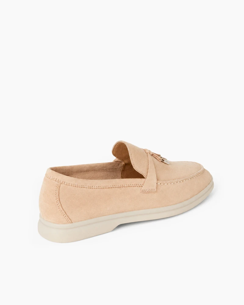 Suede Solid Color Flat Large Size Loafers