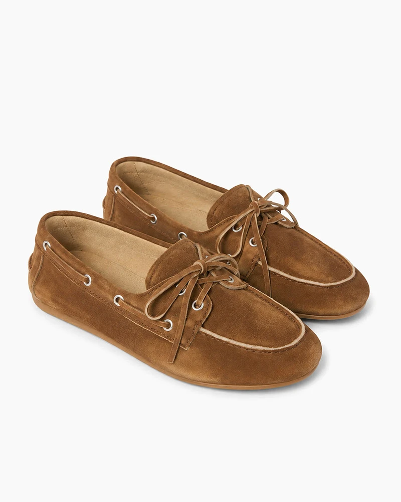 [S-Tier] Weekend Harbor Suede Casual Deck Loafers