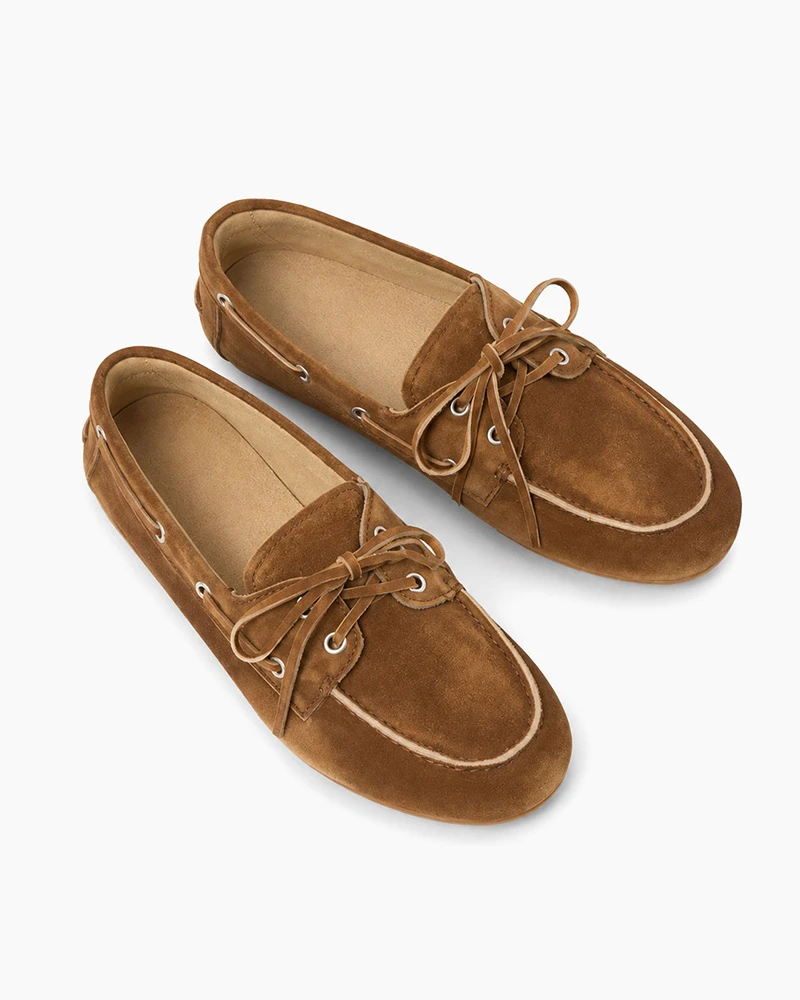 [S-Tier] Weekend Harbor Suede Casual Deck Loafers