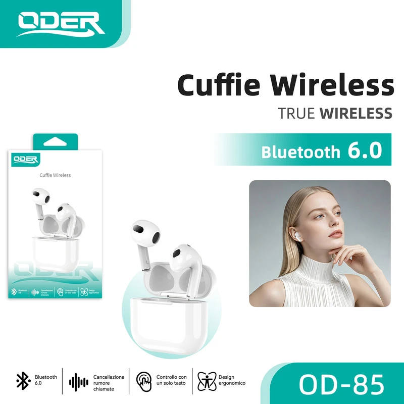 OD-85 BLUETOOTH EARPHONE Bianco