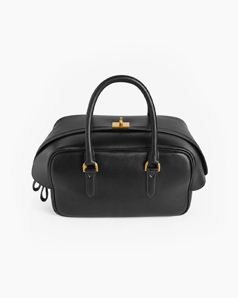 City Chic Leather Top Handle Crossbody Satchel Bag