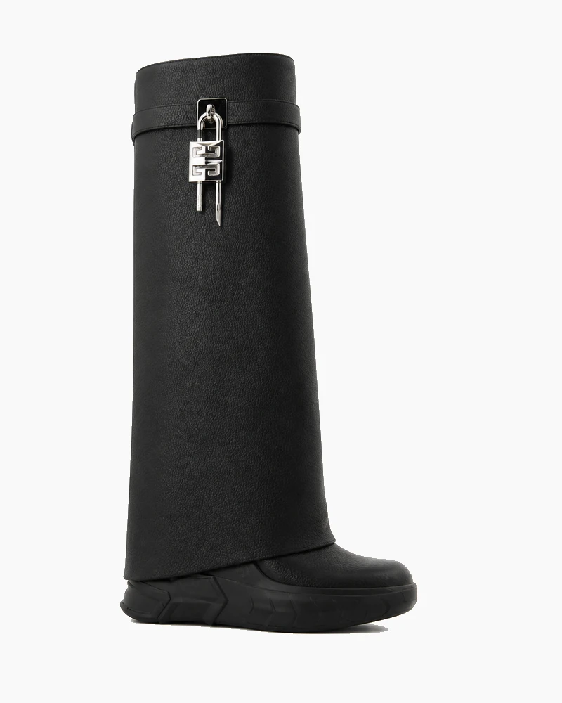 Urban Street Style Platform Tall Biker Boot
