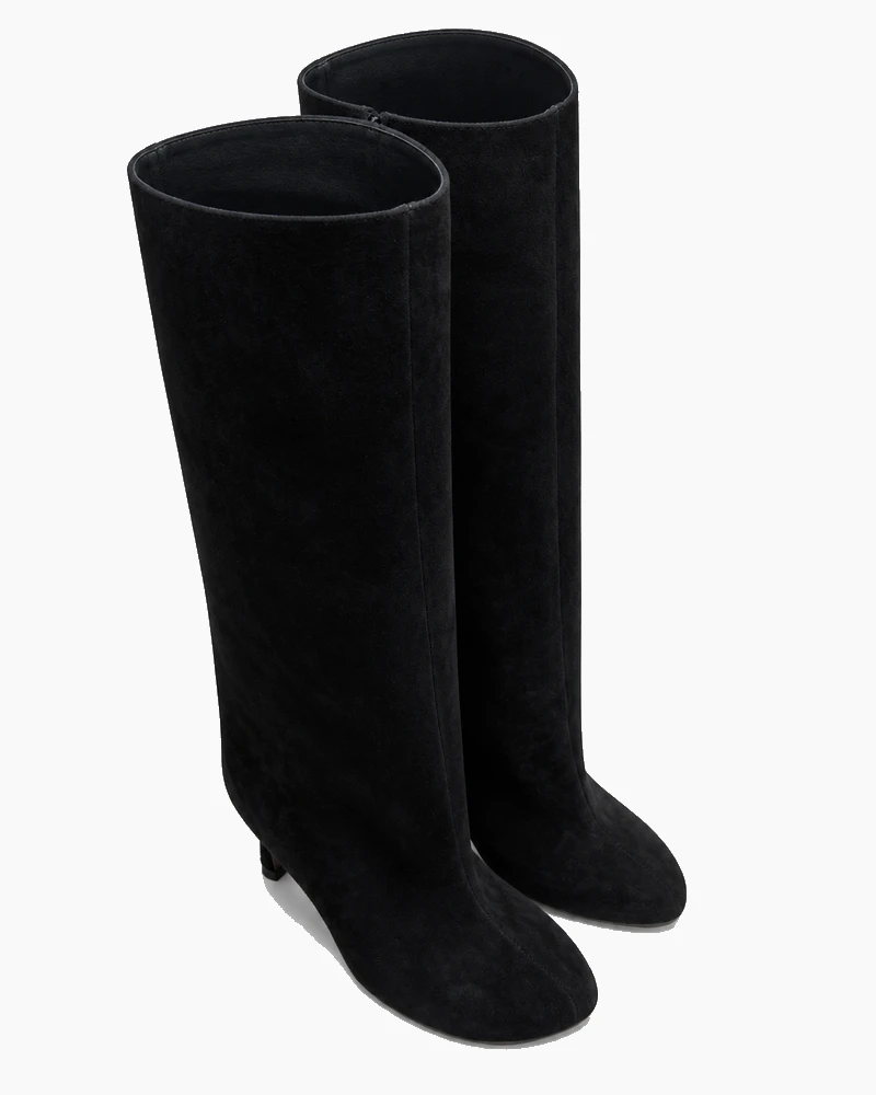 Chic City Night High Heel Suede Boots