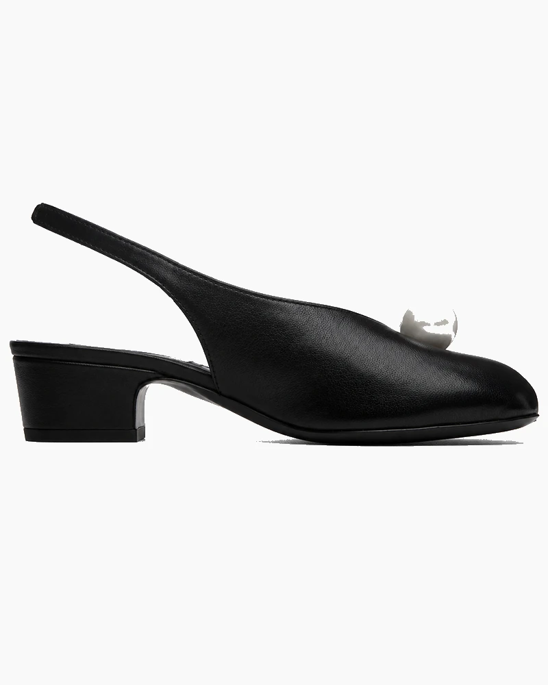 Chic Office Slingback Pearl Heel Pumps