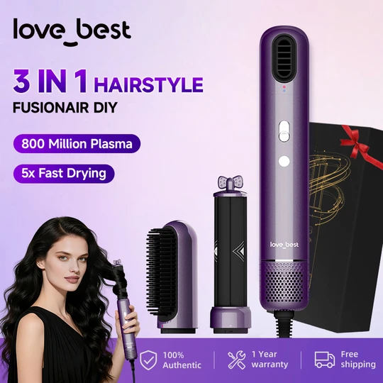 2-in-1 Air Styler & Hair Dryer, Auto-Curlers