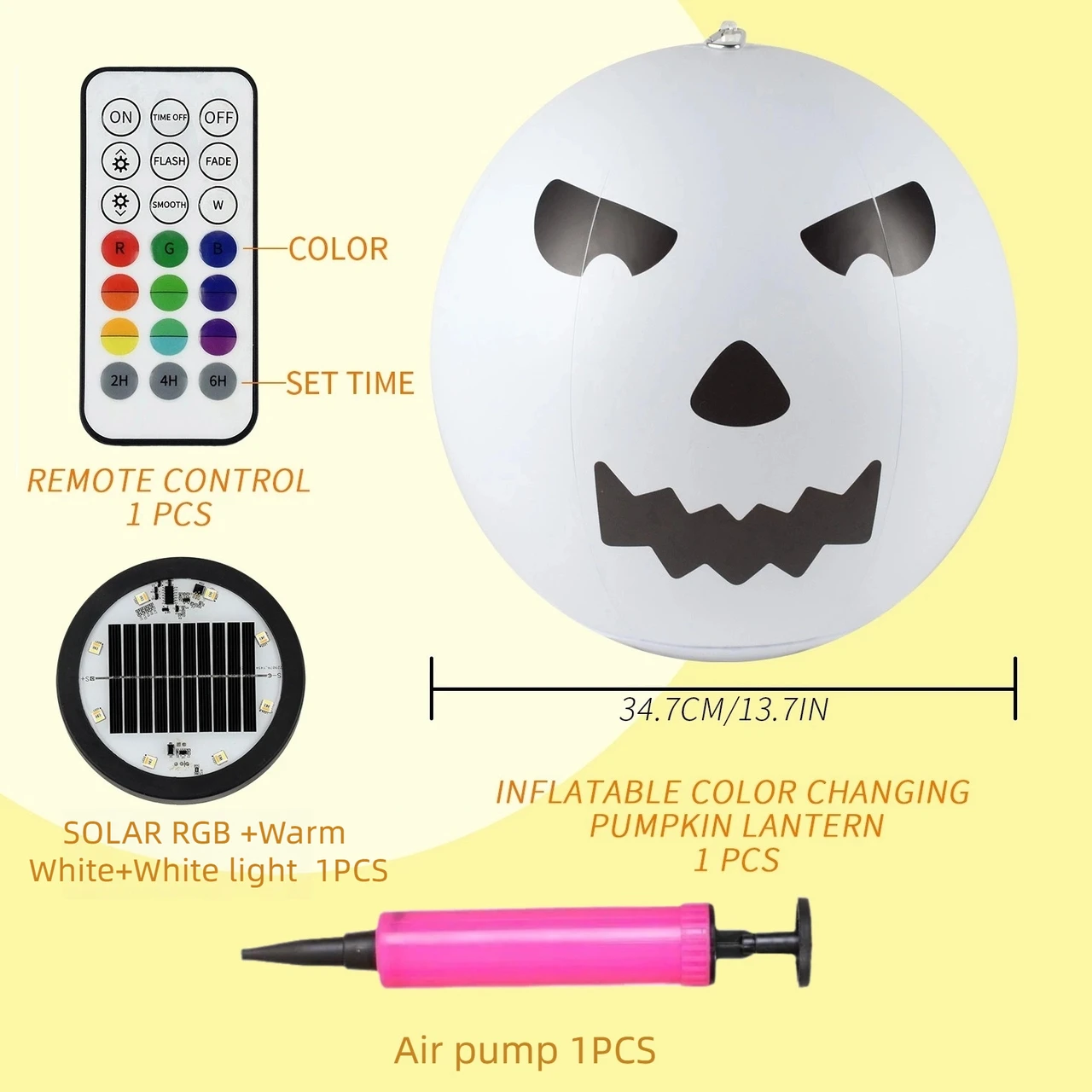 Halloween Jack O Lantern Solar Lights