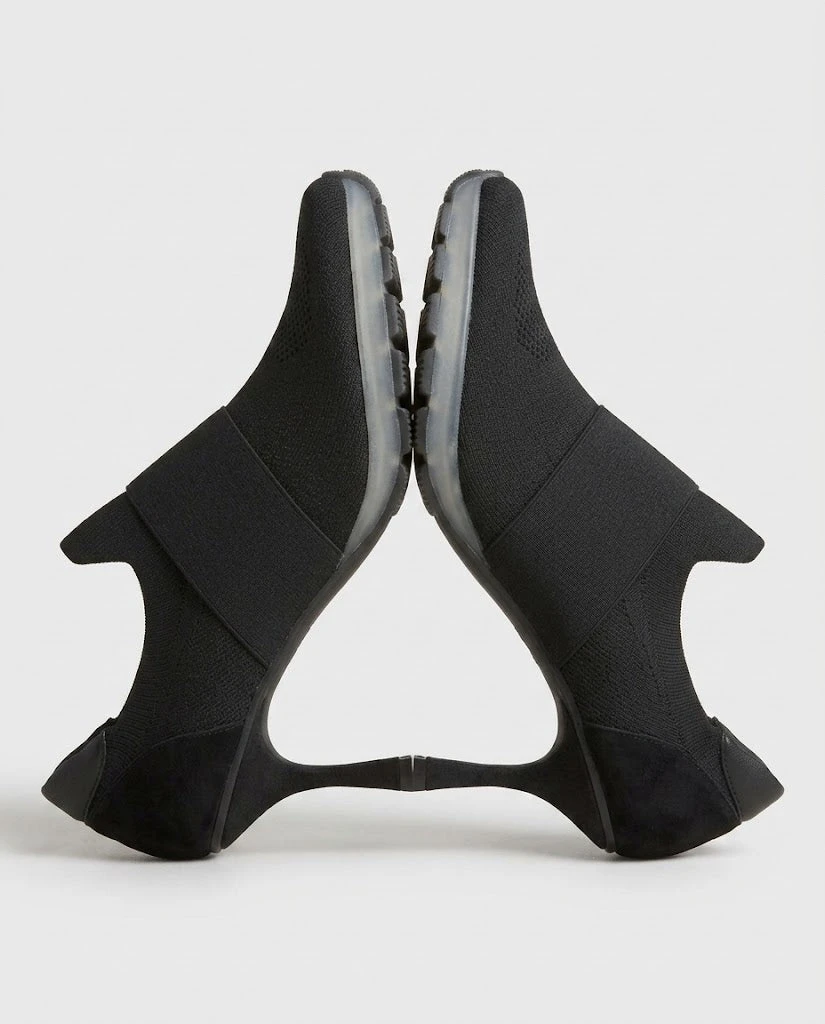 Women's Elastic Band Dynamic Knit Sport Sole Stilettos