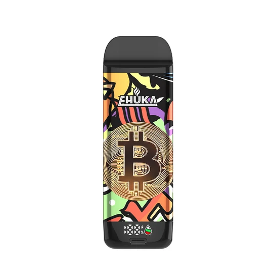 EHUKA D 20000 puff Double Mesh Coil disposable vape with Bitcoin graffiti rechargeable device