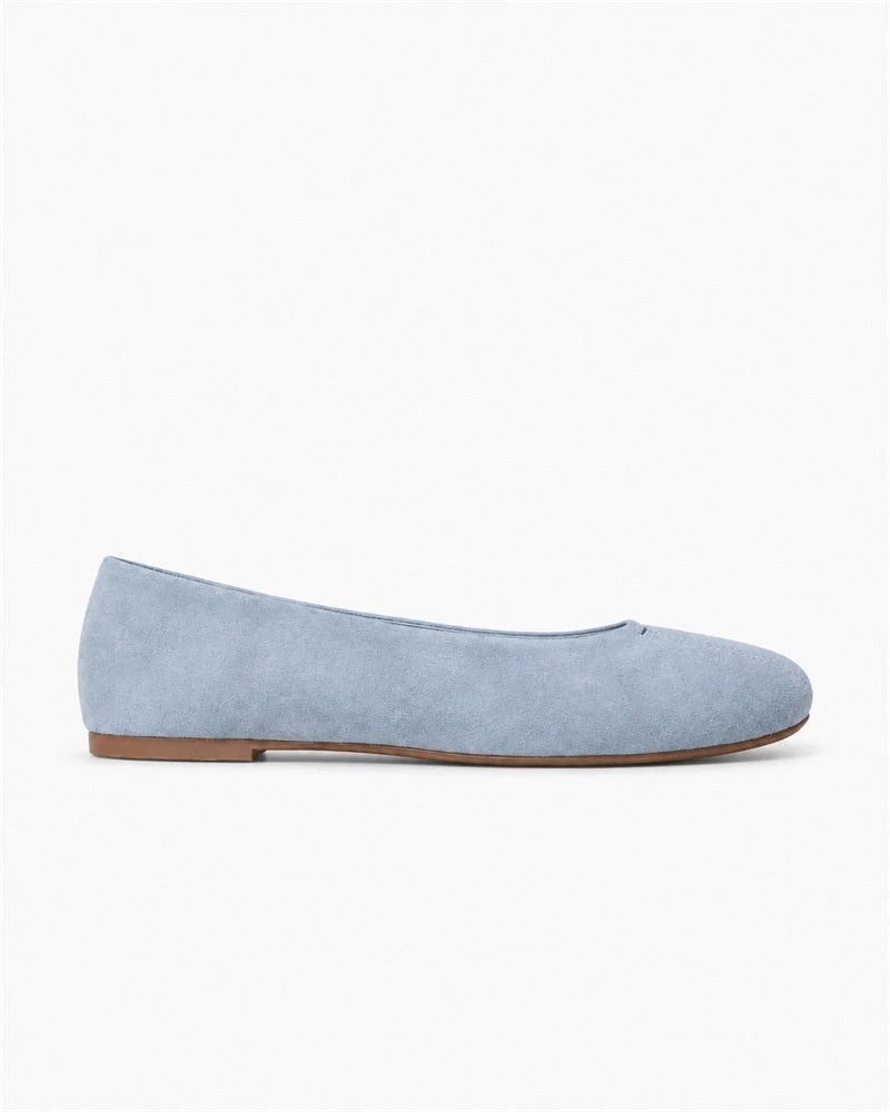 Casual Suede Ballet Flats For Daily City Strolls