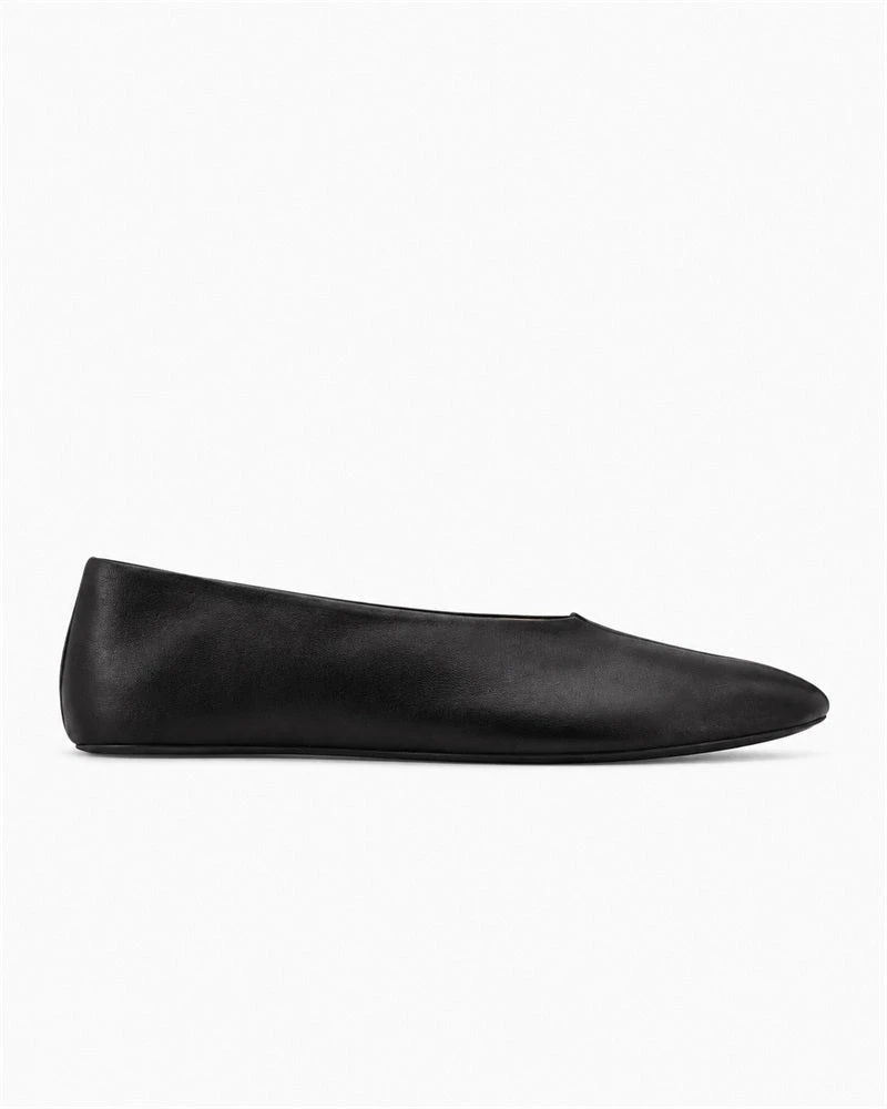 Minimalist Indoor Cozy Leather Ballet Flat