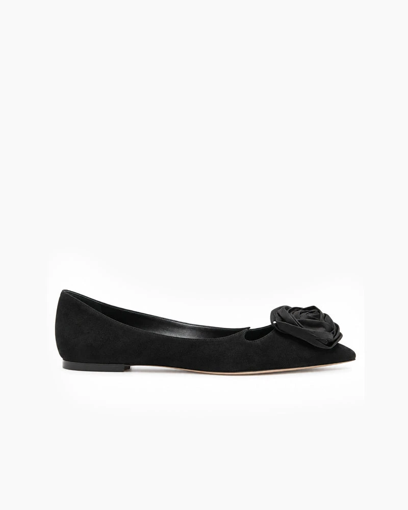 Romantic Rose Decorated Casual Ballet Flats